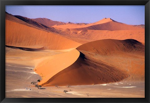 Framed Aerial Scenic, Sossuvlei Dunes, Namibia Print