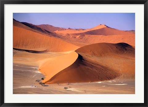 Framed Aerial Scenic, Sossuvlei Dunes, Namibia Print