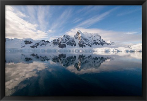 Framed Antarctica, Paradise Harbour and Bay Print