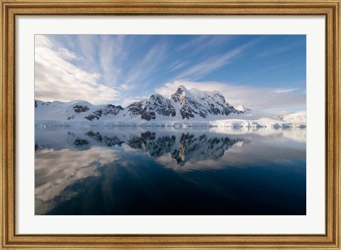 Framed Antarctica, Paradise Harbour and Bay Print