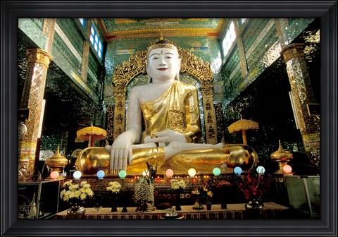 Framed Burma, Syun Oo Pone Nya Shin temple pagoda Print
