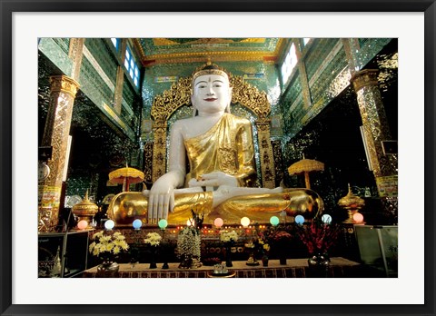 Framed Burma, Syun Oo Pone Nya Shin temple pagoda Print