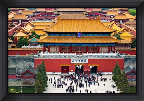 Framed Forbidden City North Gate, Gate of Divine Might, Beijing, China Print