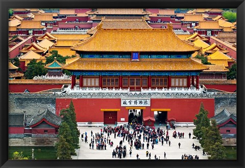 Framed Forbidden City North Gate, Gate of Divine Might, Beijing, China Print