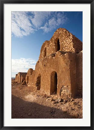 Framed Abandoned ksar building, Ksar Ouled Debbab, Debbab, Tunisia Print