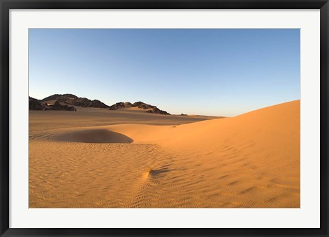 Framed Akakus, Sahara Desert, Fezzan, Libya Print