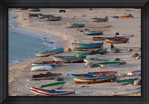 Framed Hammamet waterfront, Cap Bon, Tunisia Print