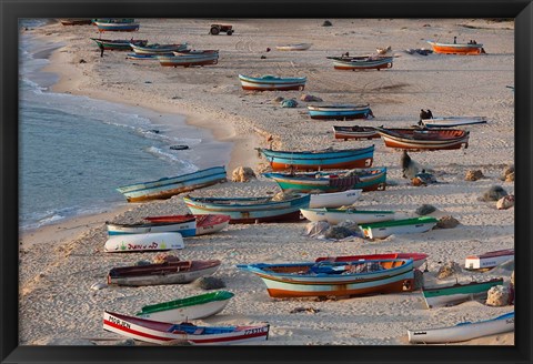 Framed Hammamet waterfront, Cap Bon, Tunisia Print