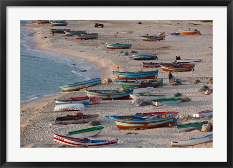 Framed Hammamet waterfront, Cap Bon, Tunisia Print