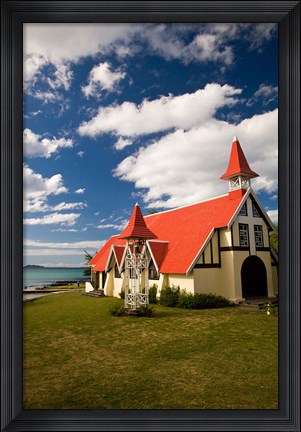 Framed Church, Notre Dame Auxiliaiatrice, Mauritius Print