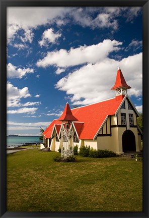 Framed Church, Notre Dame Auxiliaiatrice, Mauritius Print