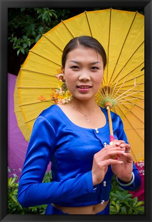 Framed China, Yunnan, Young Dai Portrait Print