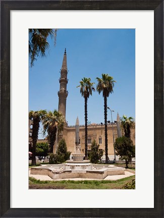 Framed El Hussein Square and Mosque, Cairo, Egypt, North Africa Print