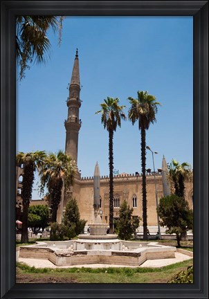 Framed El Hussein Square and Mosque, Cairo, Egypt, North Africa Print
