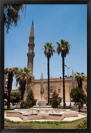 Framed El Hussein Square and Mosque, Cairo, Egypt, North Africa Print