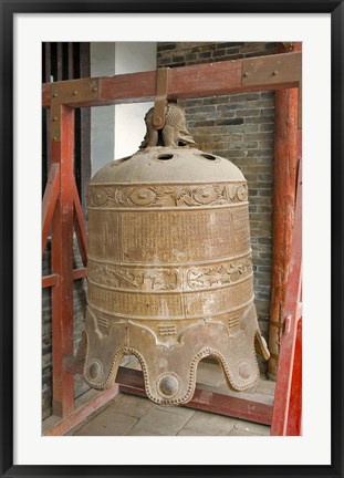 Framed Bell, Ancient Architecture, Pingyao, Shanxi, China Print