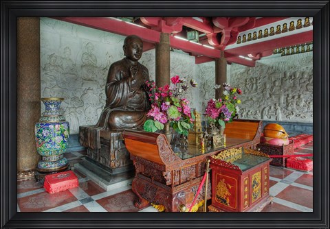 Framed Buddhist shrine, Big Wild Goose Pagoda, Xian, China Print