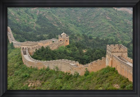 Framed Great Wall of China at Jinshanling, China Print