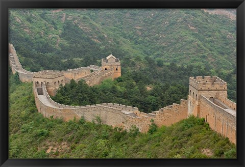 Framed Great Wall of China at Jinshanling, China Print