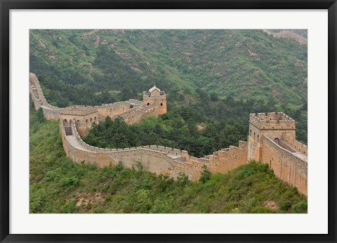 Framed Great Wall of China at Jinshanling, China Print