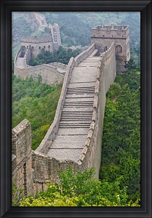 Framed Great Wall, Jinshanling, China Print