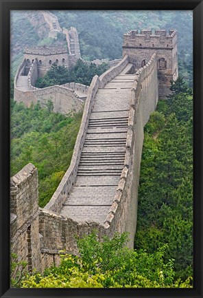 Framed Great Wall, Jinshanling, China Print