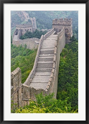 Framed Great Wall, Jinshanling, China Print