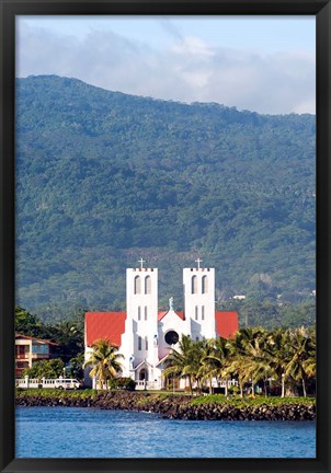 Framed Catholic Church, Apia, Upolo Island, Western Samoa Print