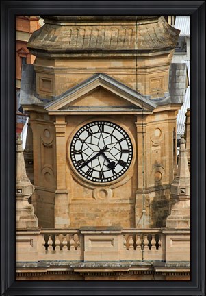 Framed Clock Tower, City Hall, Cape Town, South Africa. Print