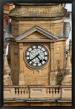 Framed Clock Tower, City Hall, Cape Town, South Africa. Print