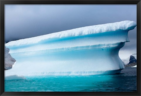 Framed Antarctica, Pleneau Island, Icebergs Print