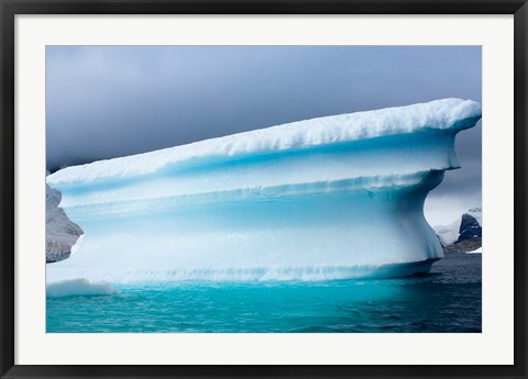 Framed Antarctica, Pleneau Island, Icebergs Print