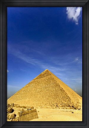 Framed Great Pyramid of Giza, Khufu, Cheops, Cairo, Egypt Print