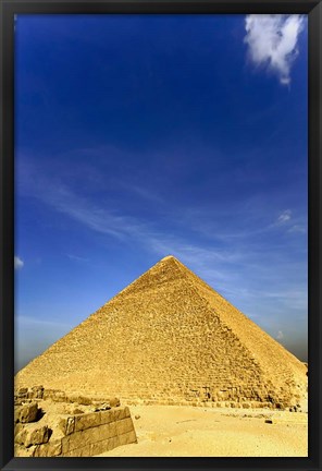 Framed Great Pyramid of Giza, Khufu, Cheops, Cairo, Egypt Print