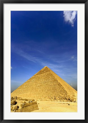 Framed Great Pyramid of Giza, Khufu, Cheops, Cairo, Egypt Print