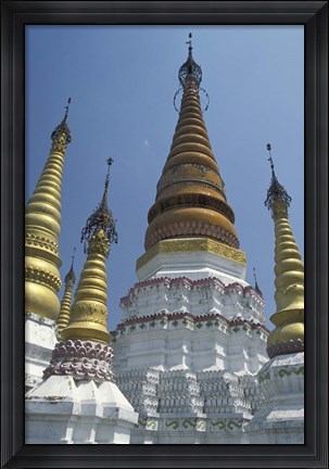 Framed Gold Pagoda Spires of the Golden Temple, China Print