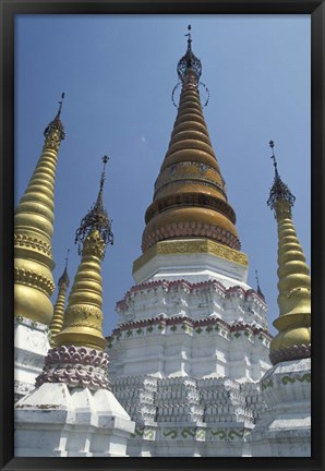 Framed Gold Pagoda Spires of the Golden Temple, China Print