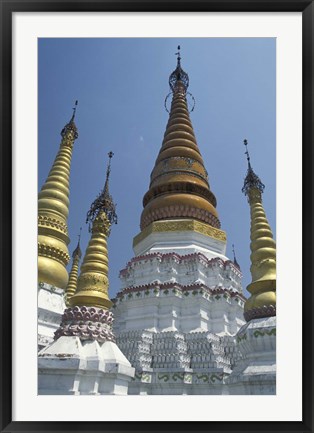 Framed Gold Pagoda Spires of the Golden Temple, China Print