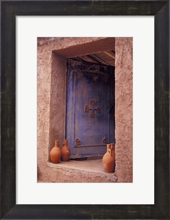 Framed Berber Village Doorway, Morocco Print