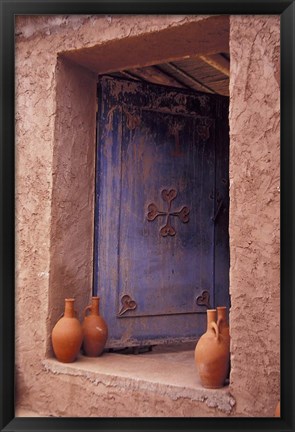 Framed Berber Village Doorway, Morocco Print