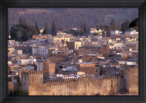 Framed City Walls, Morocco Print