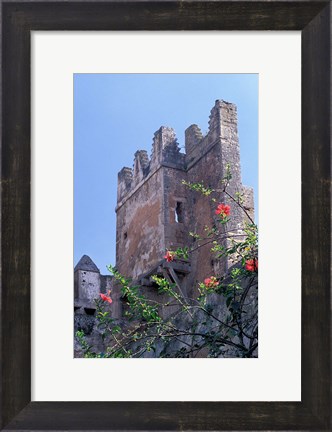 Framed Andalusian Gardens with 17th Century Kasbah Des Oudaias, Morocco Print