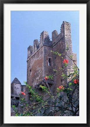 Framed Andalusian Gardens with 17th Century Kasbah Des Oudaias, Morocco Print