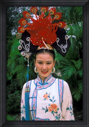 Framed Emperior Traditional Dress, China Print