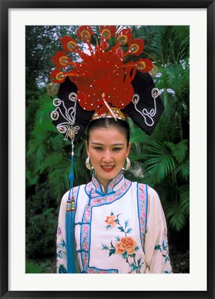 Framed Emperior Traditional Dress, China Print