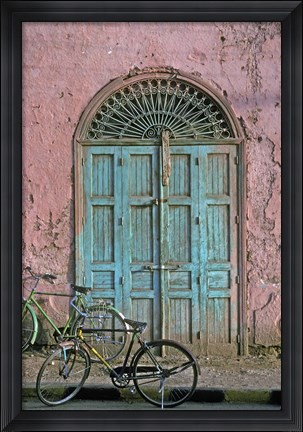 Framed Door in Luxor, Egypt Print
