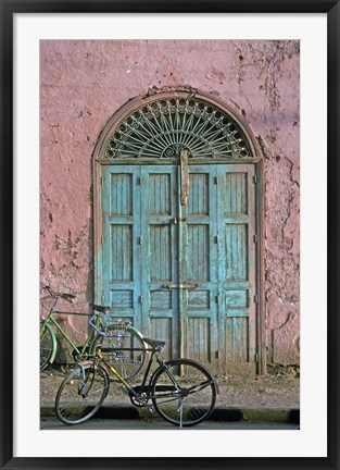 Framed Door in Luxor, Egypt Print