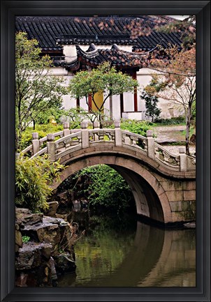 Framed China, Jiangsu, Suzhou, North Temple Pagoda, path Print