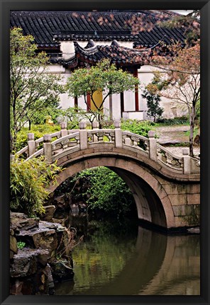 Framed China, Jiangsu, Suzhou, North Temple Pagoda, path Print