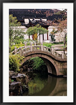 Framed China, Jiangsu, Suzhou, North Temple Pagoda, path Print